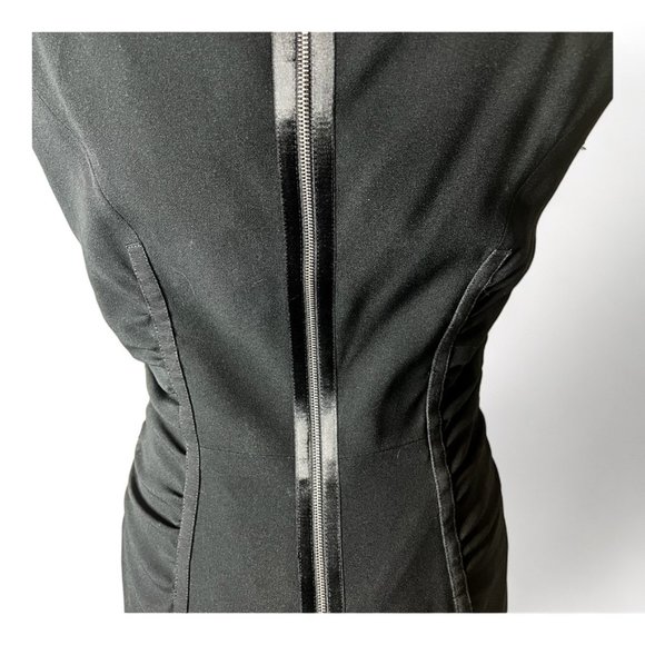 D&G Dolce & Gabbana Black Party Cocktail Ruched Dress Size 44/8 - Picture 5 of 11